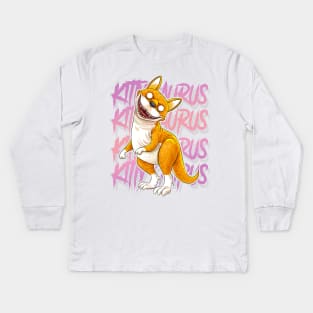 garten of banban Kitty saurus Kids Long Sleeve T-Shirt